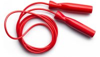 Red jump rope.